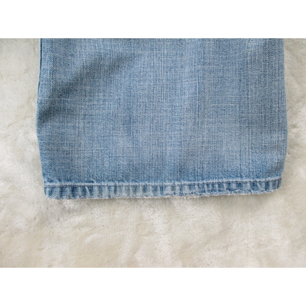 BKE Marshall Pants Mens 36 Blue Denim Jeans Straight Distressed Whiskered 36X36* - Picture 11 of 16